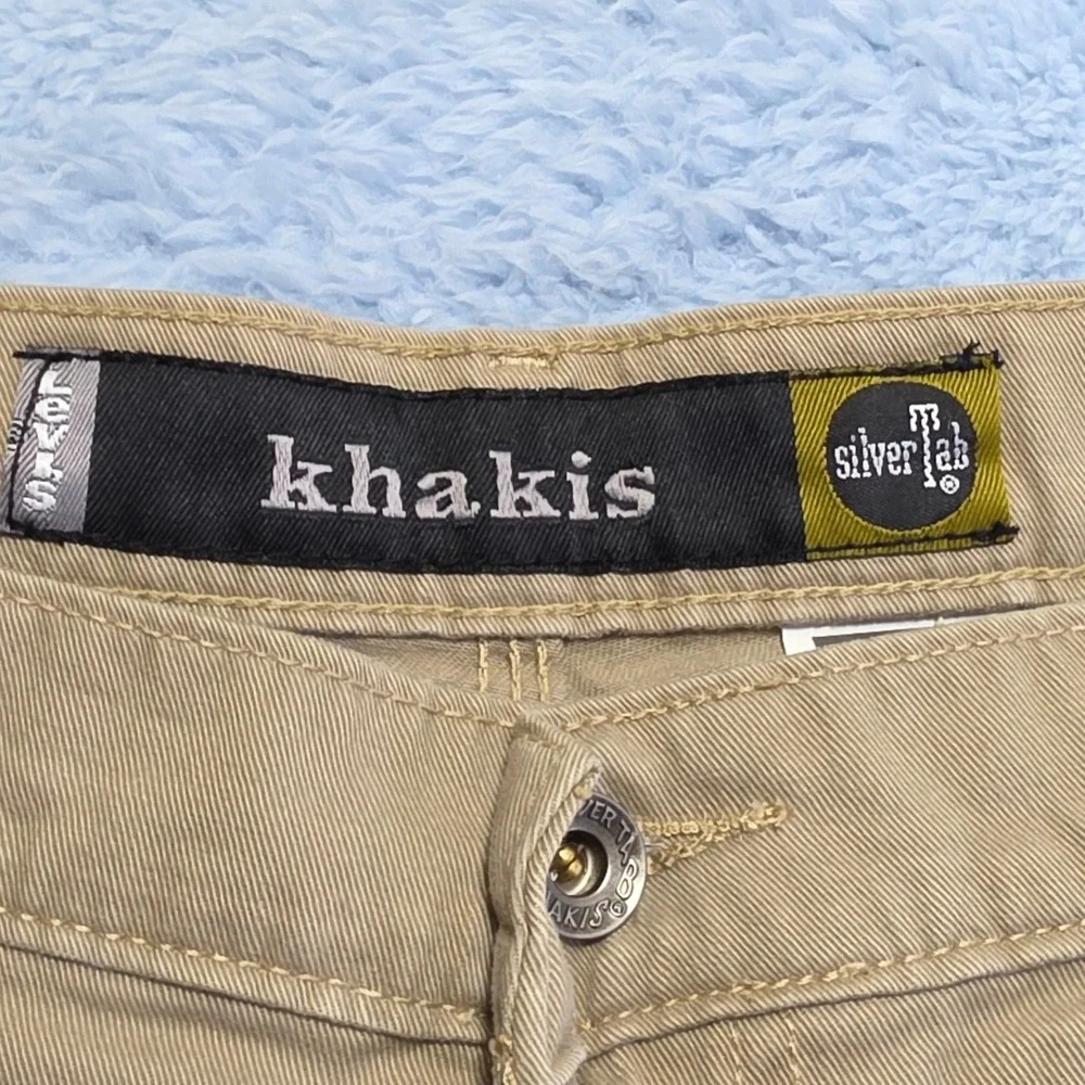 Vintage y2k Levi's Silver Tab Khakis Men's 34x30 Tan Baggy Carpenter Cargo Pants